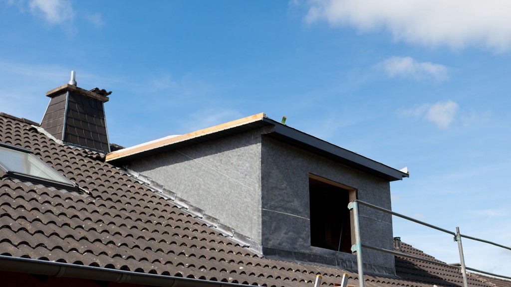 New dormer and scaffolding